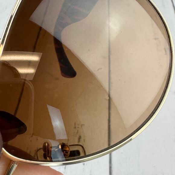 Coach Light Gold Dark Tortoise Aviator Olivia Sunglasses with Case Designer - Picture 5 of 14